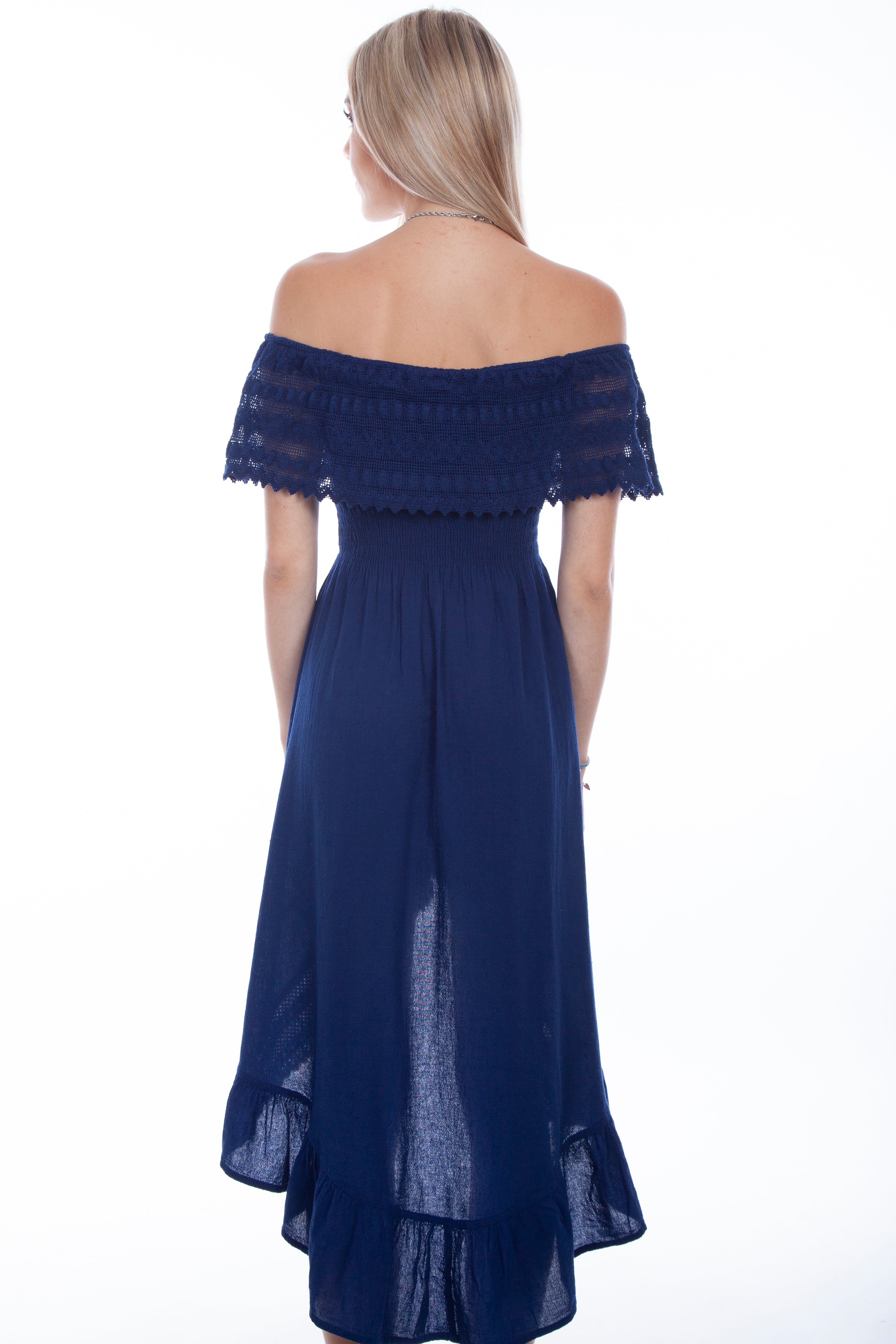 OFF SHOULDER HI/LO DRESS