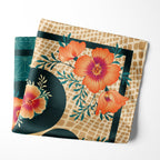Men's Silk Pocket Square - Desert Poppy