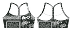 Y-Back Sports Bra | Pew Pew Paisley