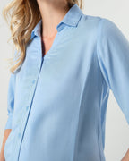 No-Gap Maternity Nursing Button Down Shirt in TENCEL (Regular & Petite)