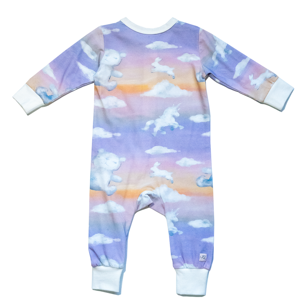 Parker baby zip long john | Dreamy Ombre