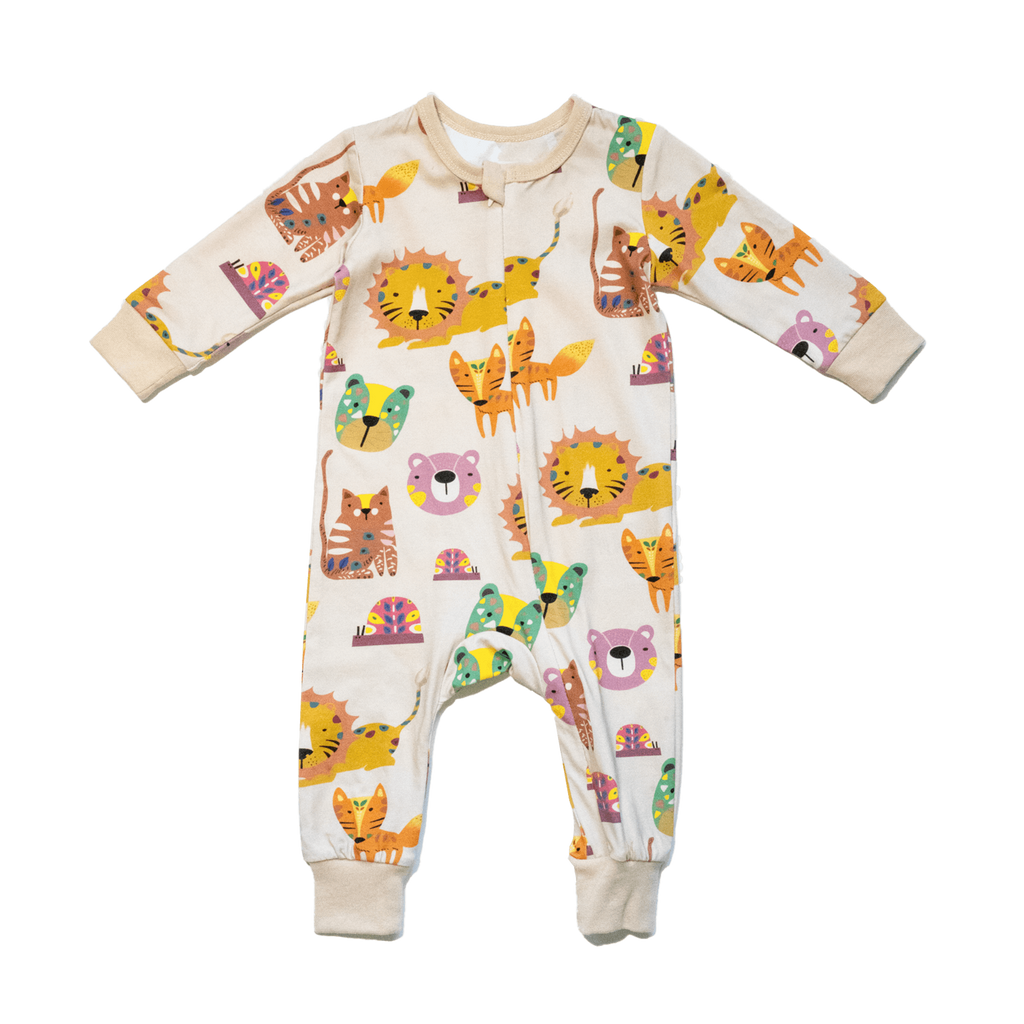 Parker baby zip long john | Forest Friends