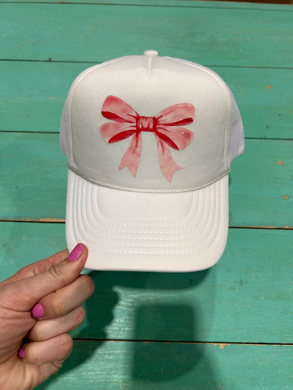 Pink Bow Trucker Hat