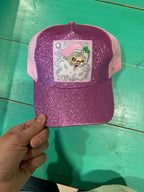 Pink Hat Santa Patch Cap