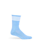 Powder/White 4 Stripe Casual Socks