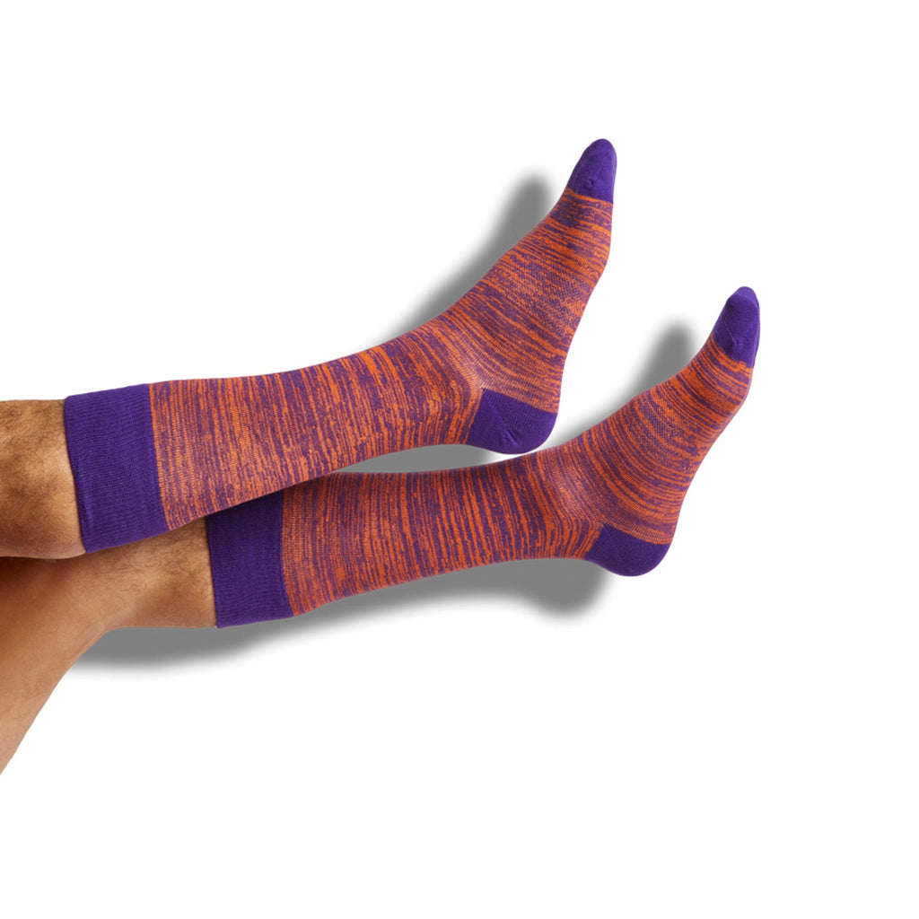 Purple / Orange Mixed Socks 4 Pack-A