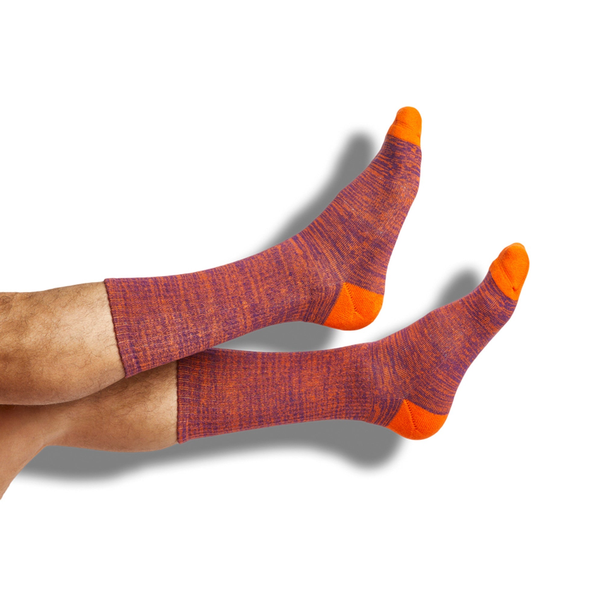 Purple / Orange Mixed Socks 8 Pack