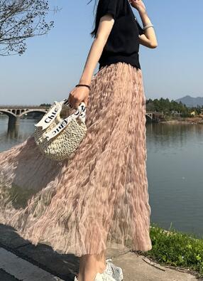 Midi Mesh Skirt