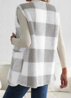 Sherpa Plaid Vest