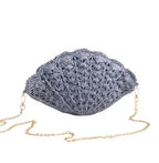 Miss Sparkling Crochet Shell-Shaped  Bag