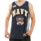 Basketball Jersey, Navy, Navy, XL