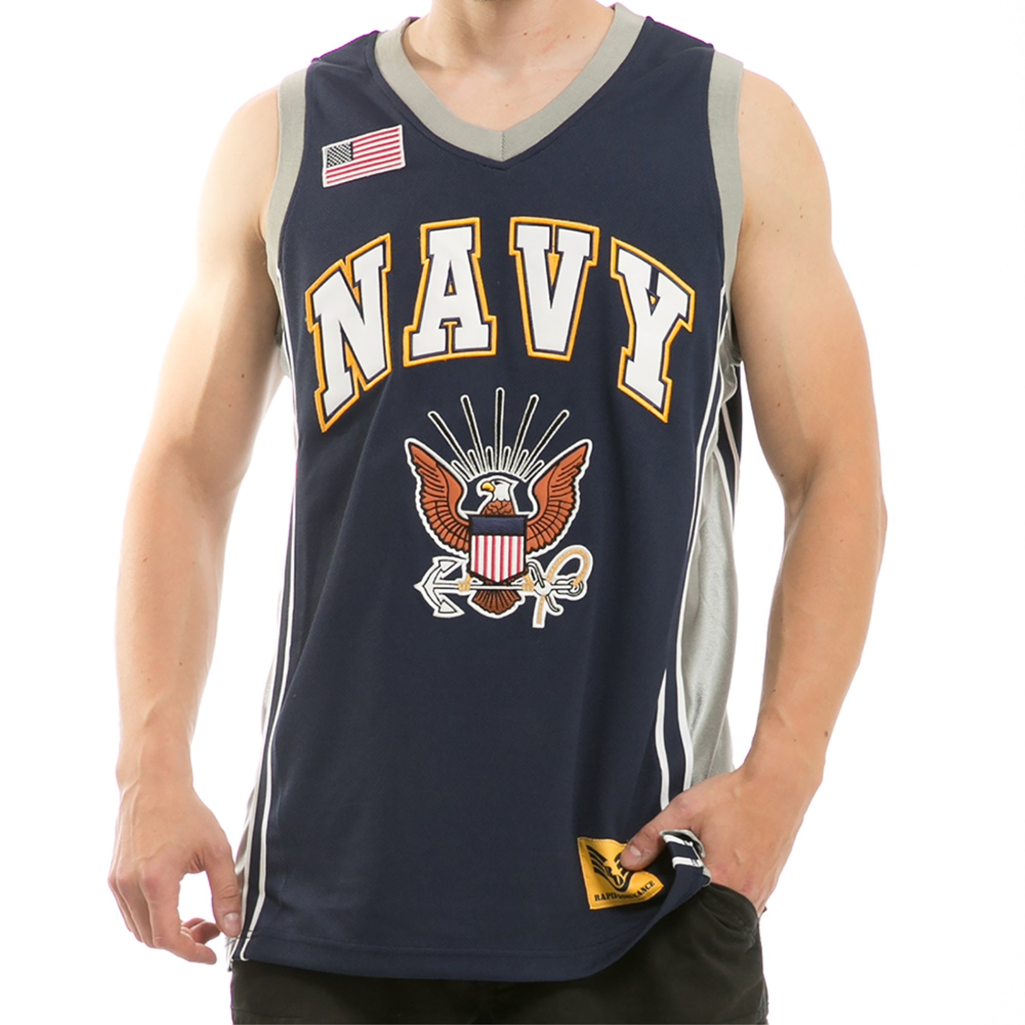 Basketball Jersey, Navy, Navy, XL