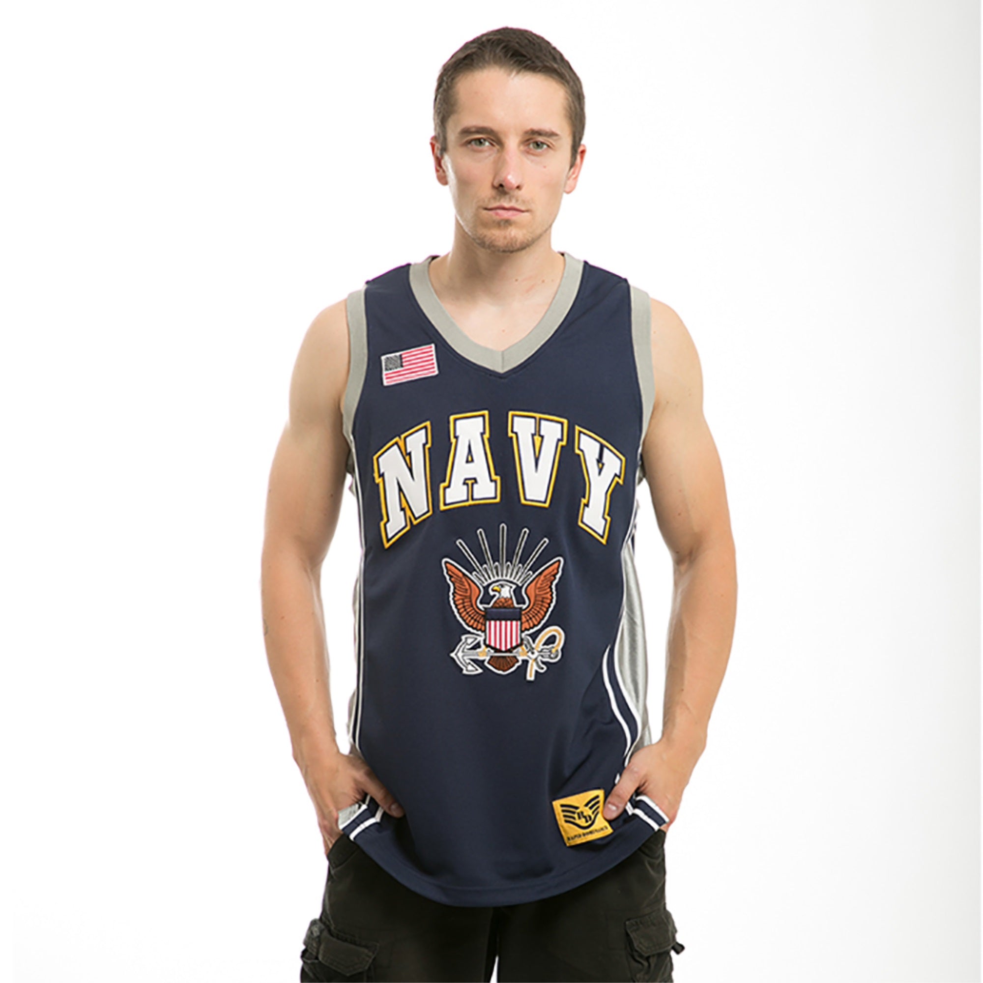 Basketball Jersey, Navy, Navy, XL