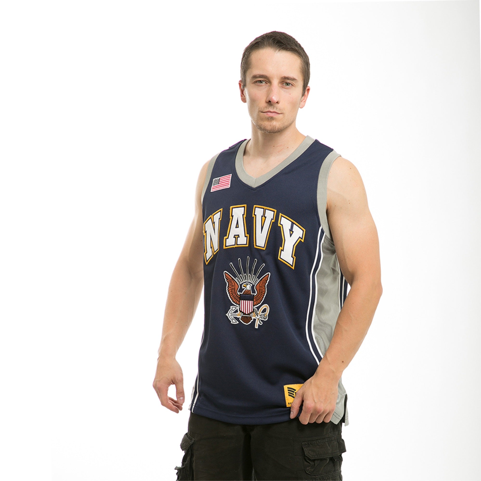 Basketball Jersey, Navy, Navy, XL