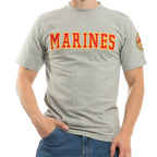 Applique Text T's, Marines, Grey, L
