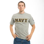 Applique Text T's, Navy, Grey, L