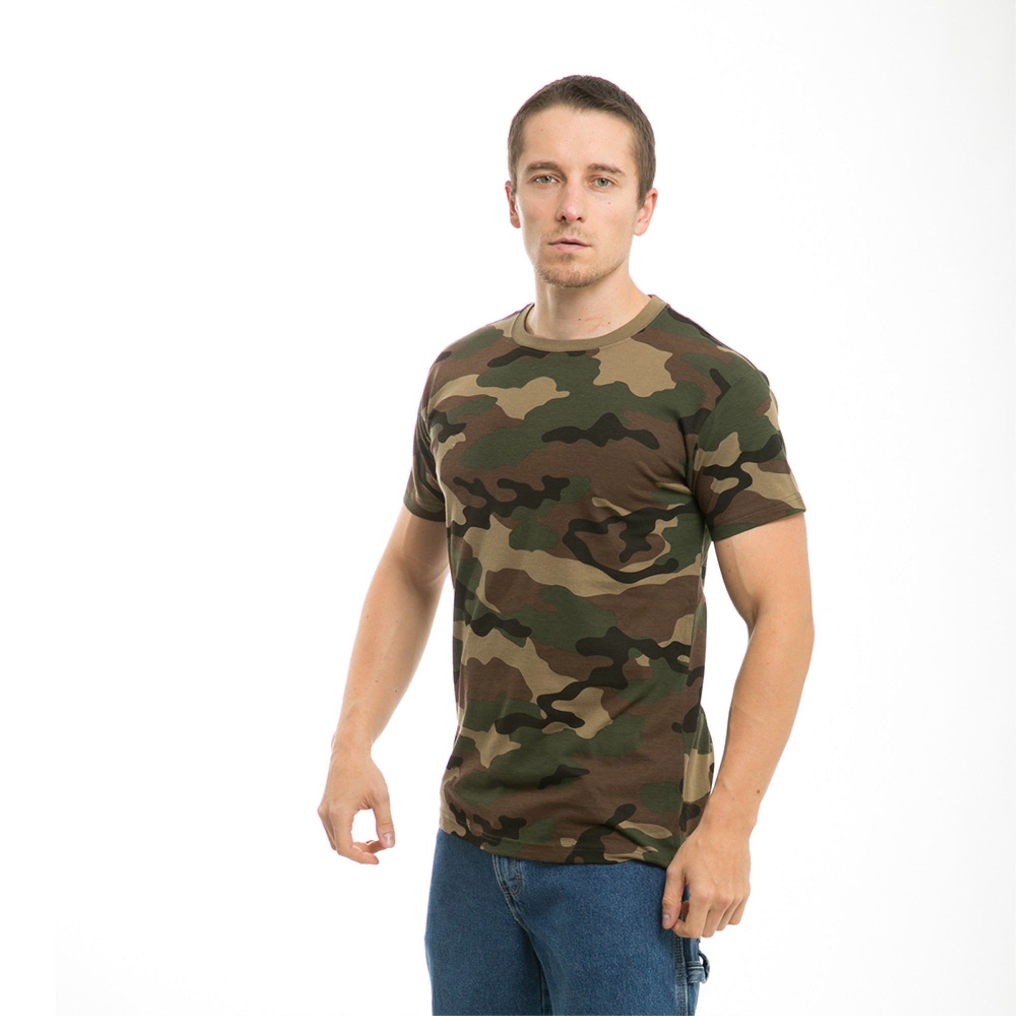Short Sleeve G.I. T-shirts, Woodland, S