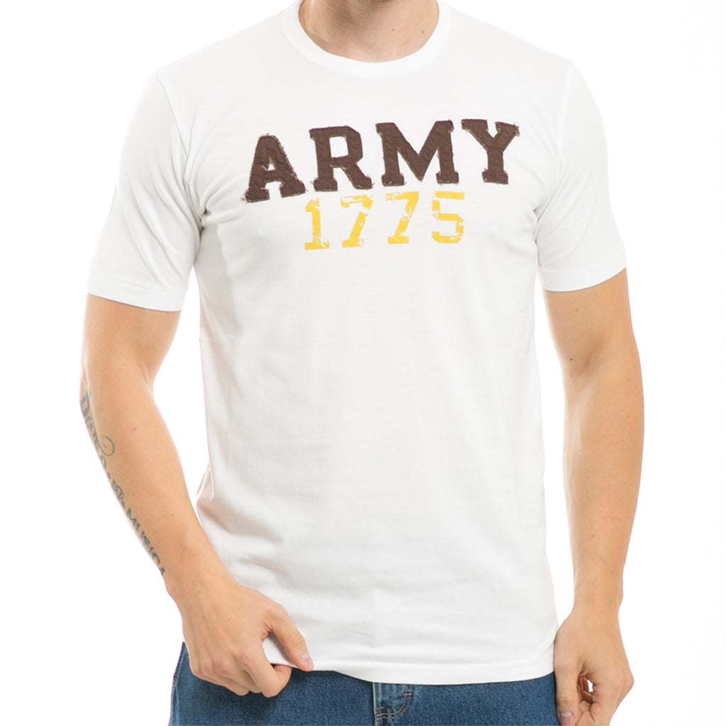 Seal Beach, Applique T's, Army, Wht, M