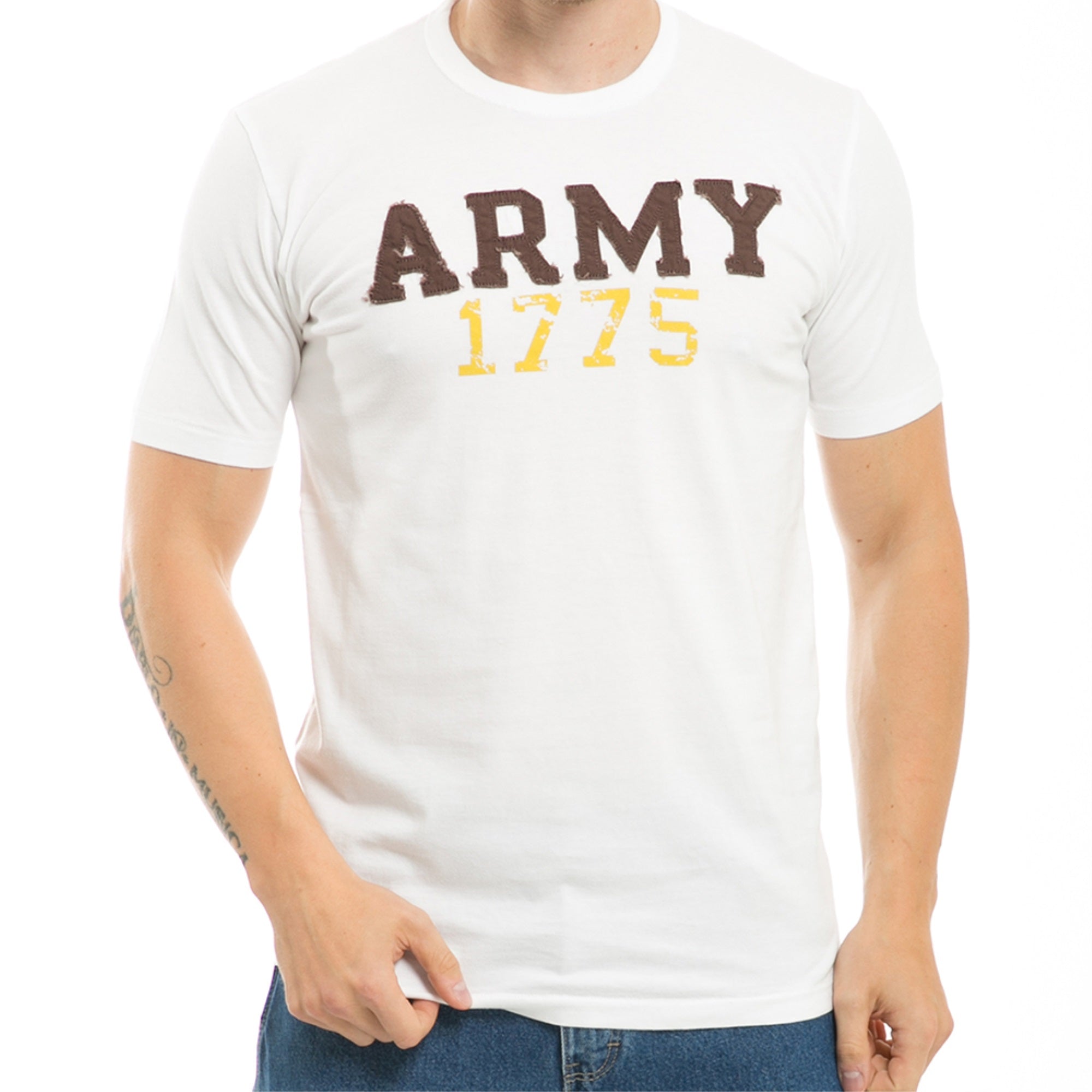 Seal Beach, Applique T's, Army, Wht, 2X