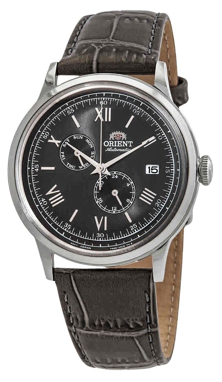 Orient Bambino Version 8 Classic Leather Strap Grey Dial Automatic RA-AK0704N10B Mens Watch