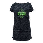 Star Trek Resistance is Futile glow Ladies Sleep Shirt  Black  Small
