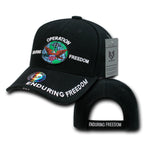 DeLuxe Milit. Caps, Op. End. Frdm, Black