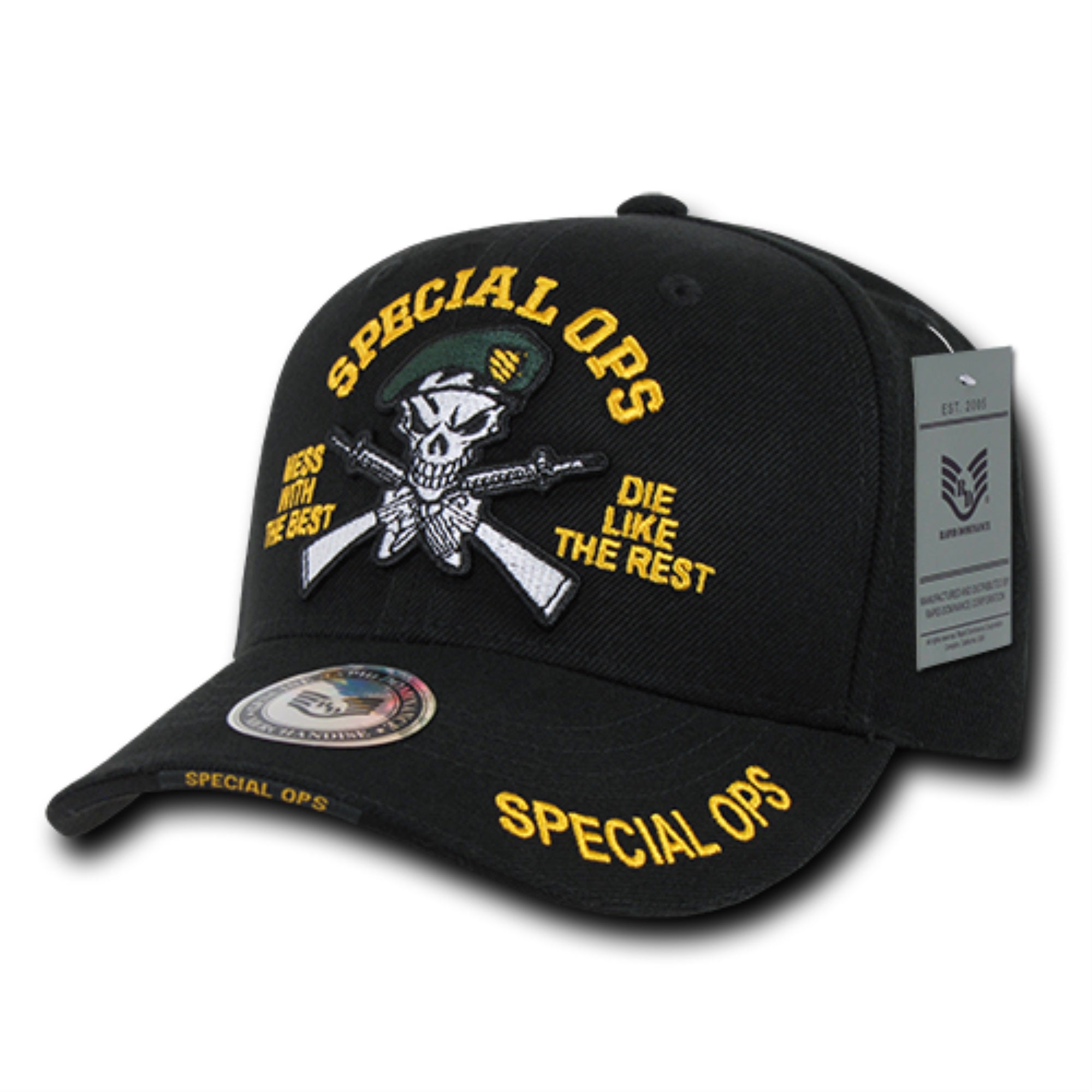 DeLuxe Milit. Cap,Gren Beret Special,Blk