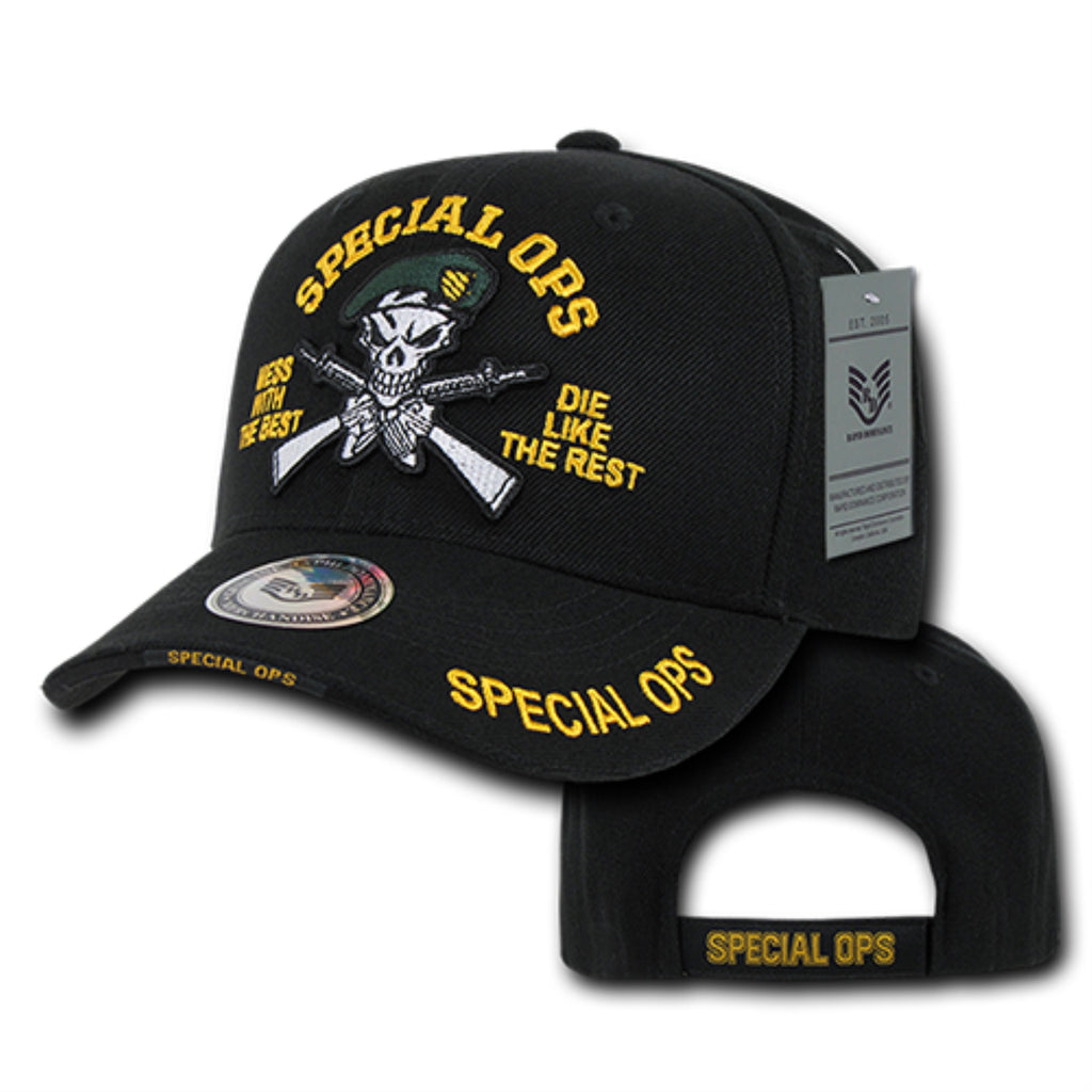 DeLuxe Milit. Cap,Gren Beret Special,Blk