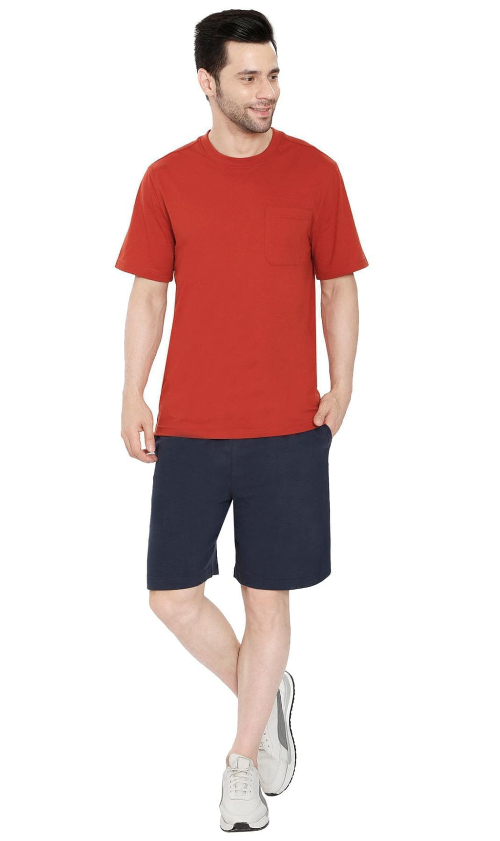 Men's Heavyweight Short Sleeve Crew Neck T-Shirt with Chest Pocket
