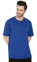 Men's Heavyweight Short Sleeve Crew Neck T-Shirt — Relaxed Fit Solid Color