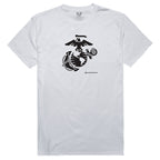 Graphic Tee,Eagle/Globe/Achor, White, M