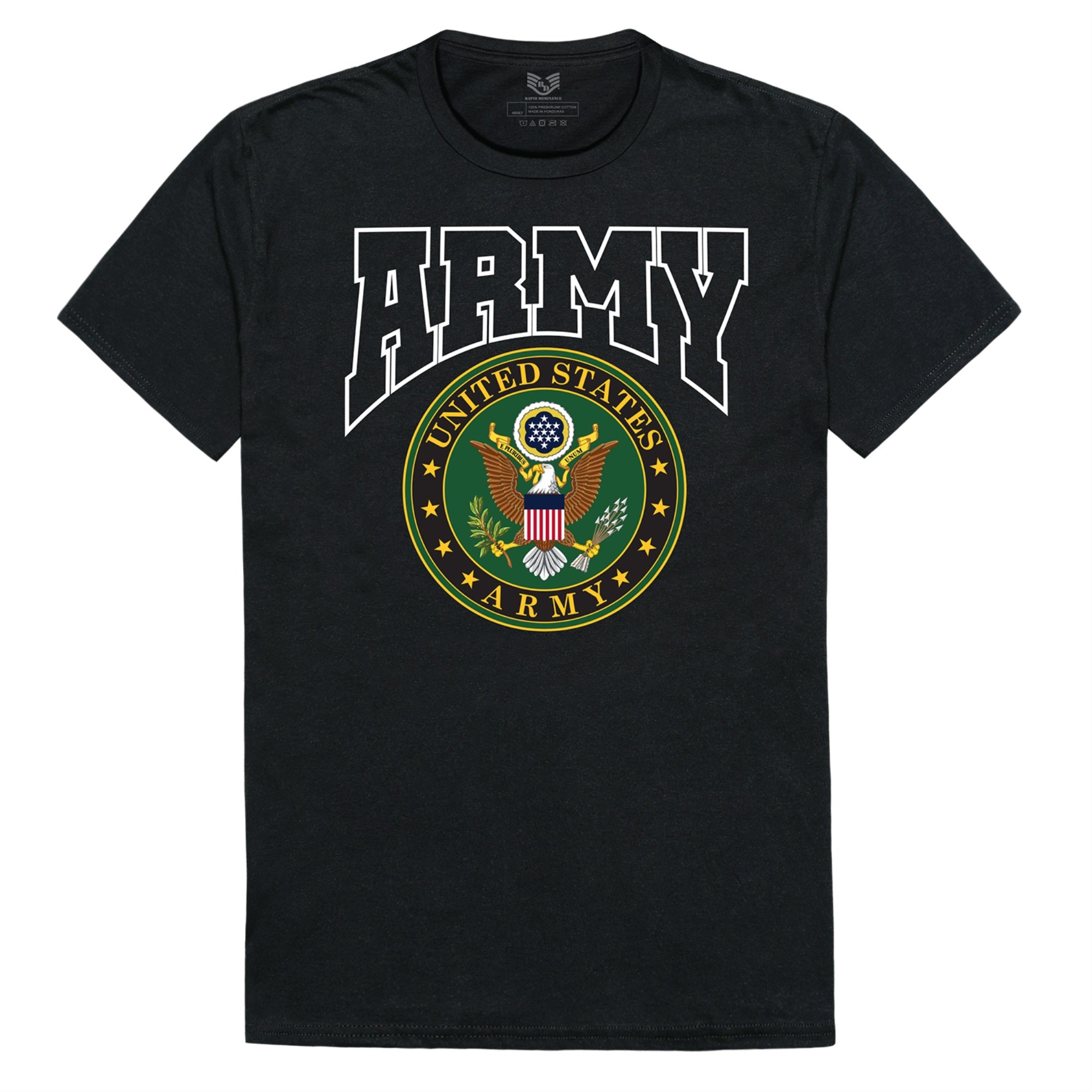 Relaxed Graphic T's, US Army, Black, S