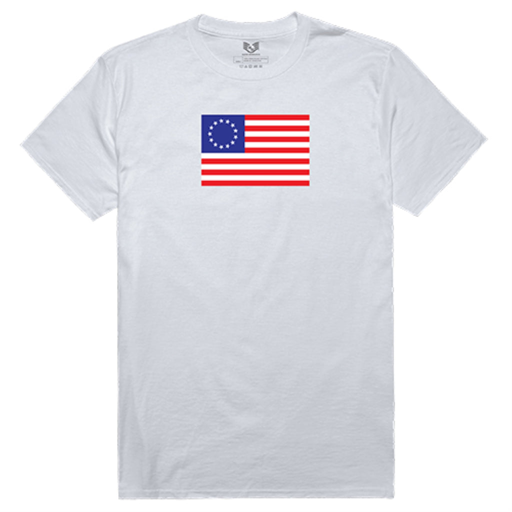 Relaxed Graphic T, Betsy Ross 2, White, M