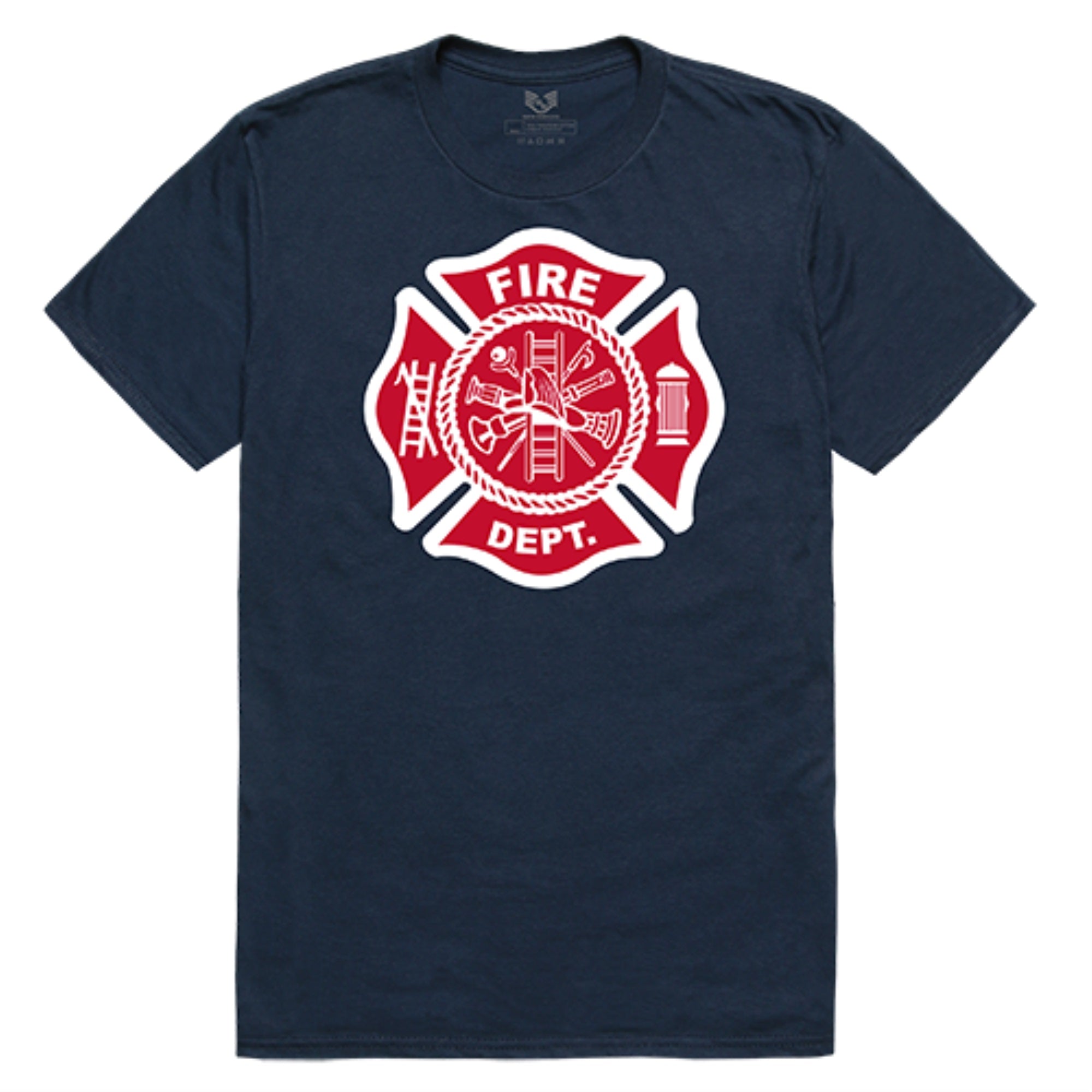 Relaxed Graphic T's, Fire Dep, Navy, XL