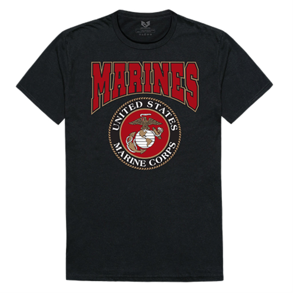 Relaxed Graphic T's, Marines, Black, S