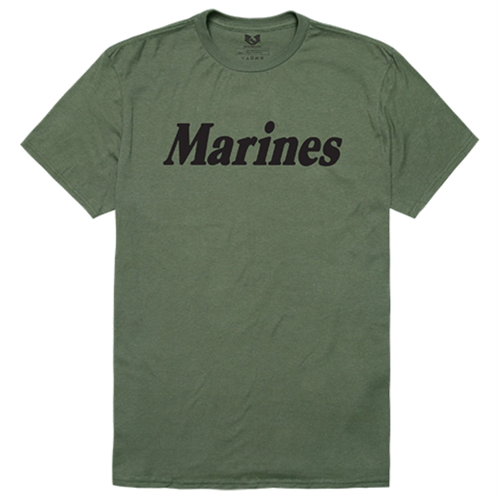 Relaxed Graphic T's, Marines, Olive, 2X