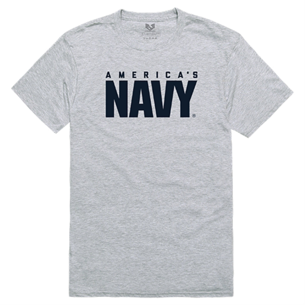 Relaxed Graphic T's,US Navy, H.Grey, L