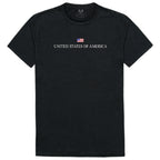 Relaxed Graphic Tee, USA, Black, S