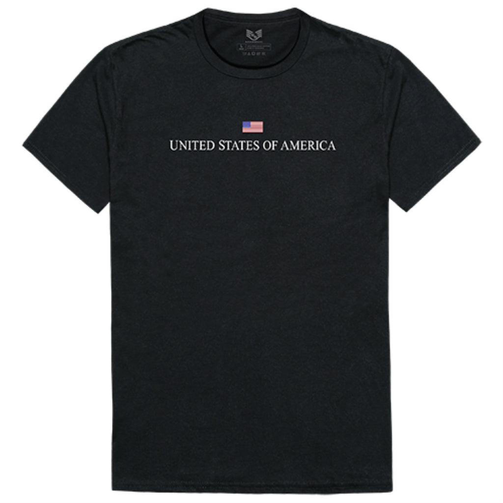 Relaxed Graphic Tee, USA, Black, M