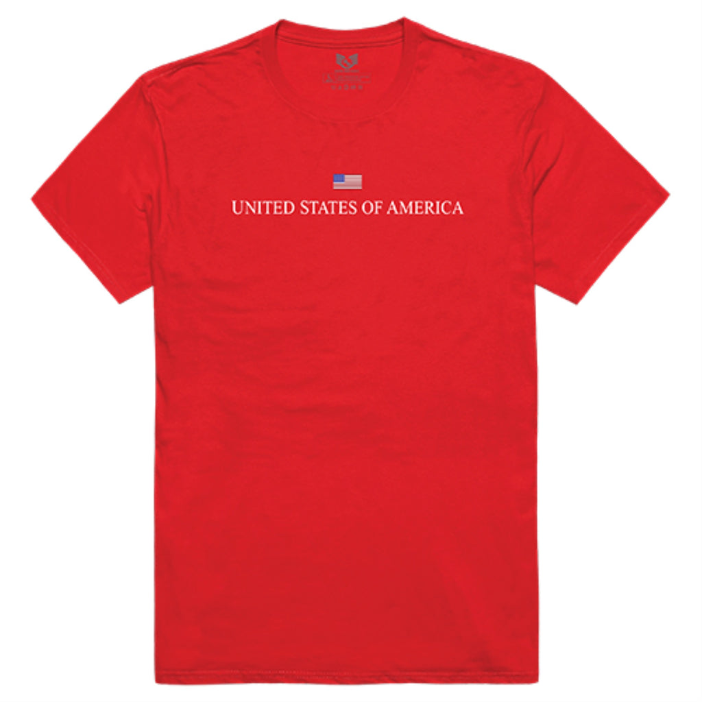 Relaxed Graphic Tee, USA, Red, S