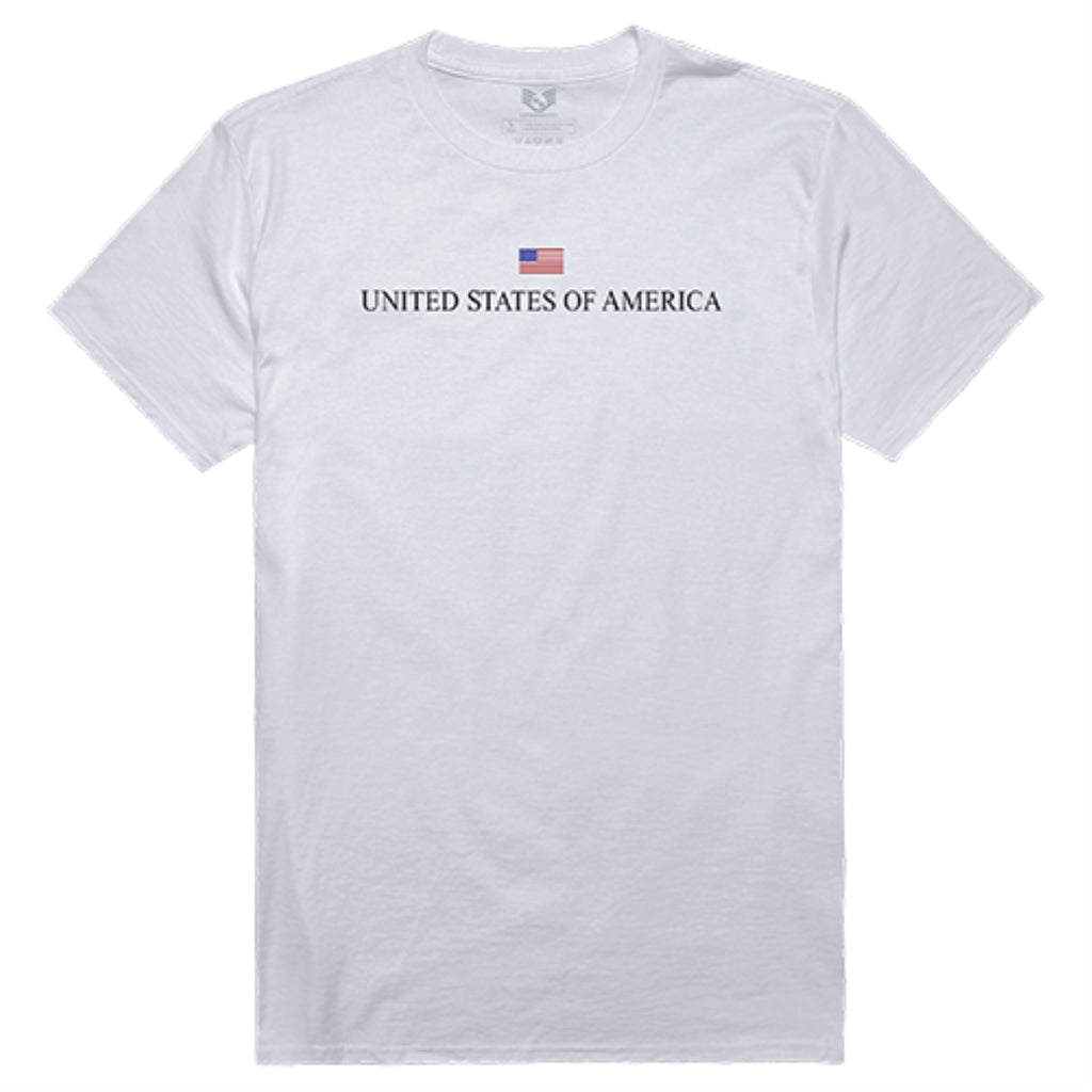 Relaxed Graphic Tee, USA, White, S
