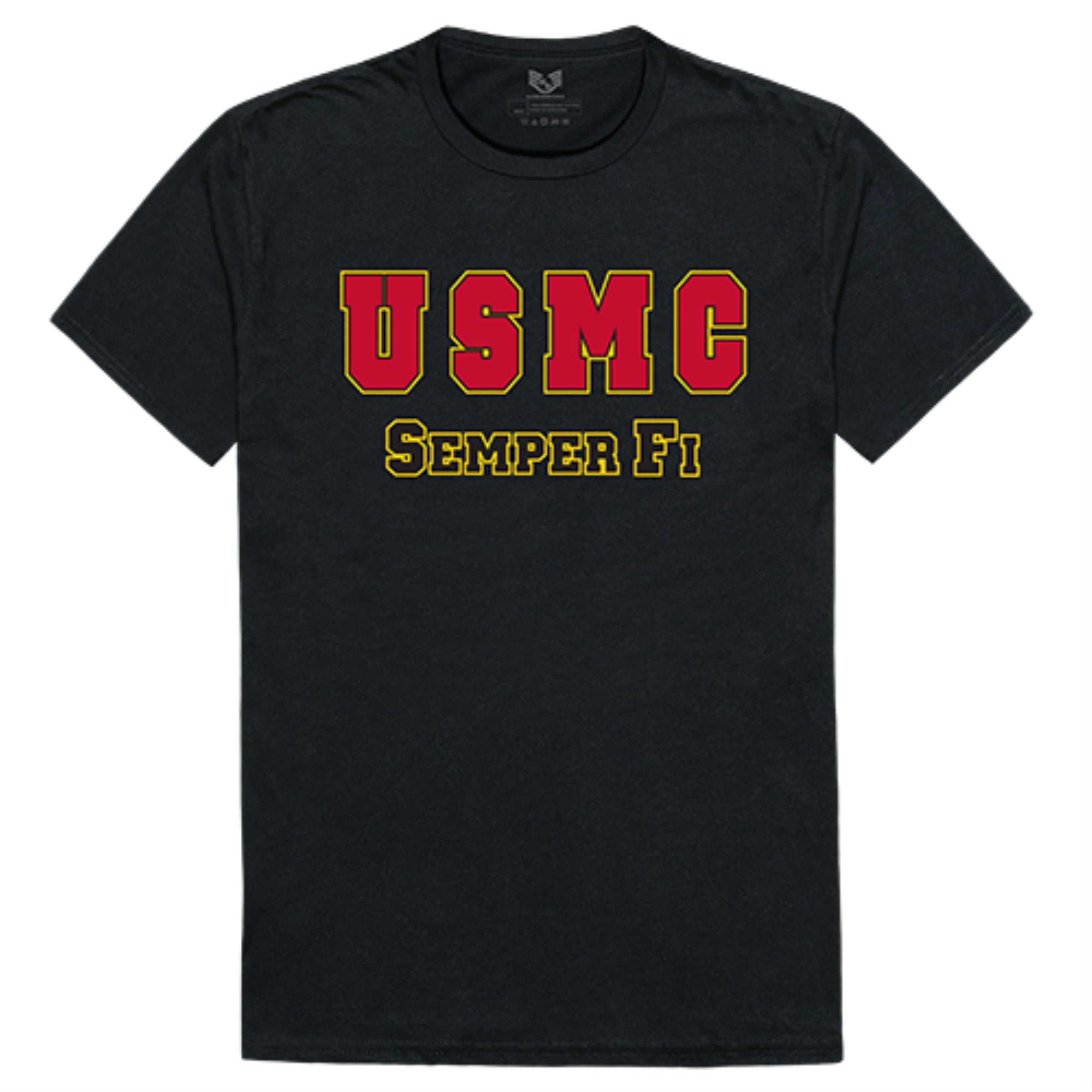 Relaxed Graphic T's, USMC, Black, S