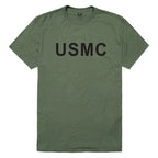 Relaxed Graphic T's, USMC, Olive, 2X