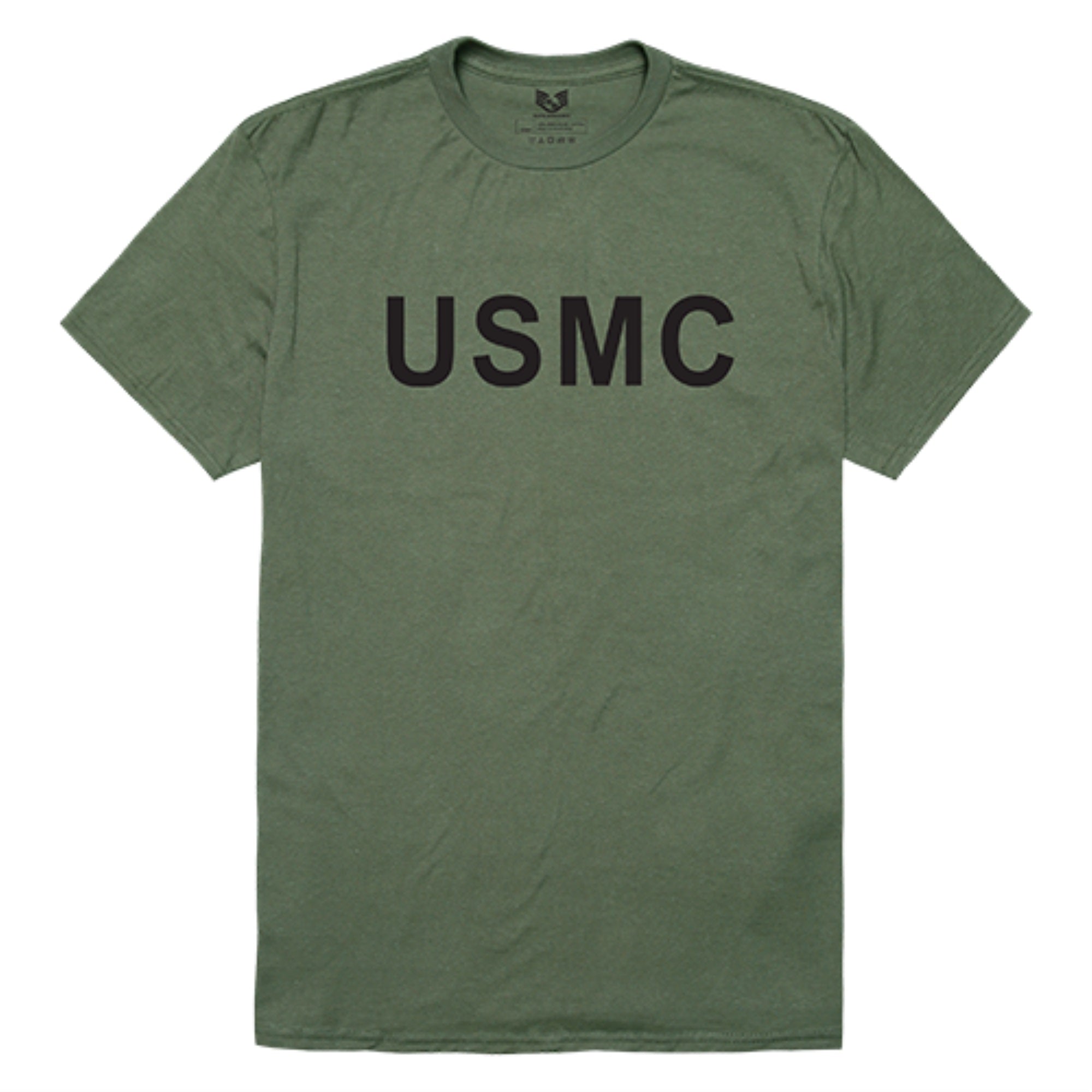 Relaxed Graphic T's, USMC, Olive, 2X
