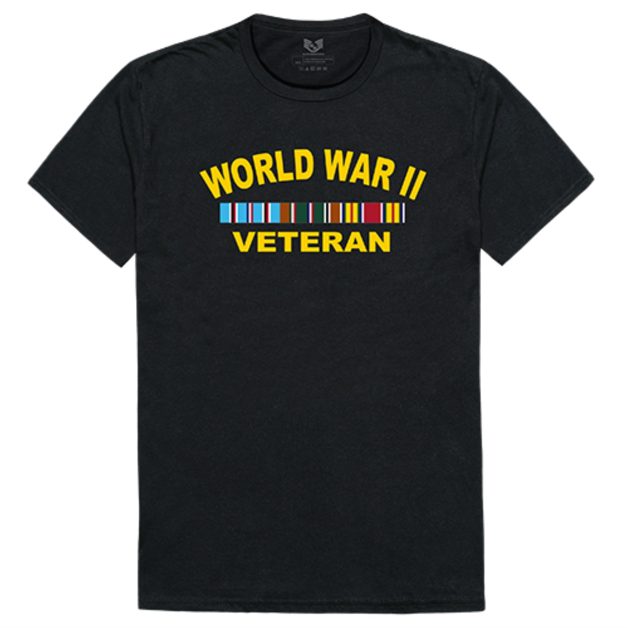 Relaxed Graphic T's,WW II Vet,Black, L