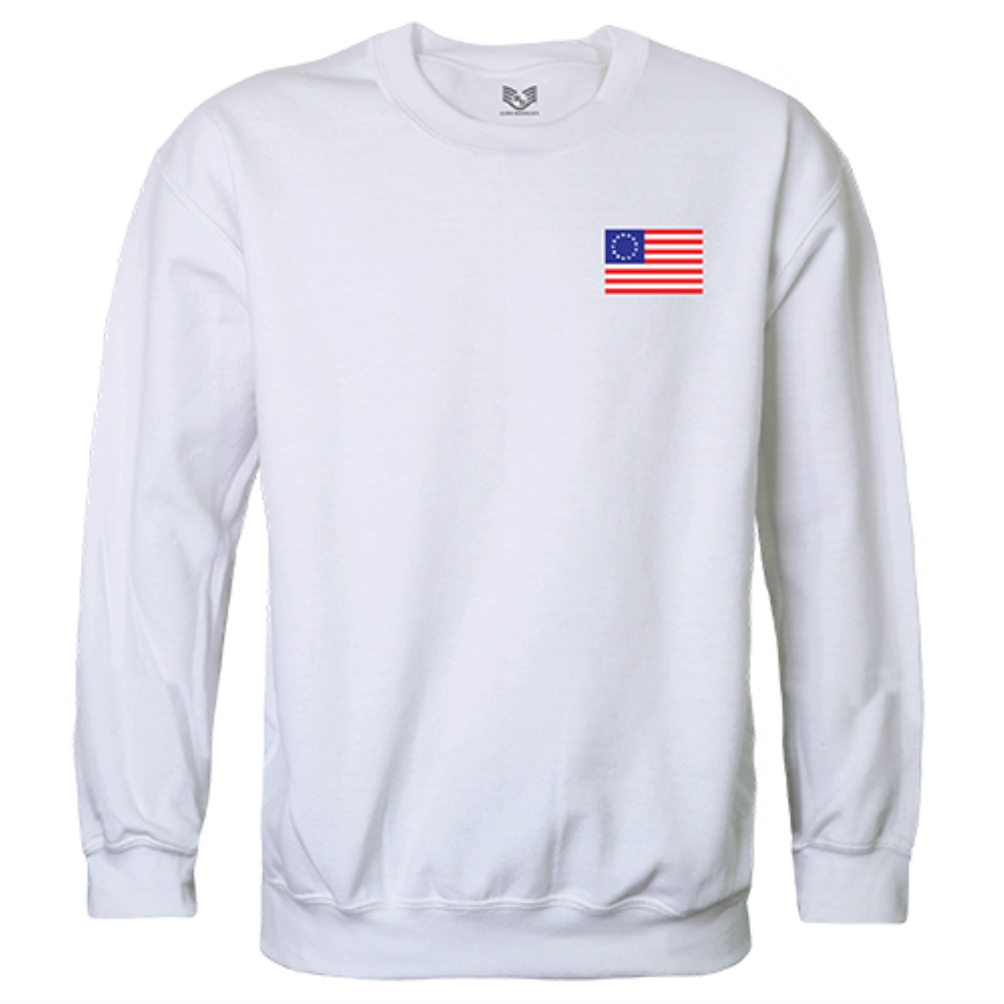 Graphic Crewneck, Betsy Ross 1, White, S