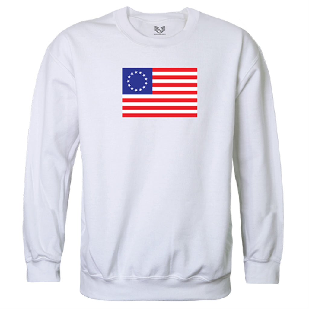 Graphic Crewneck, Betsy Ross 2, White, S
