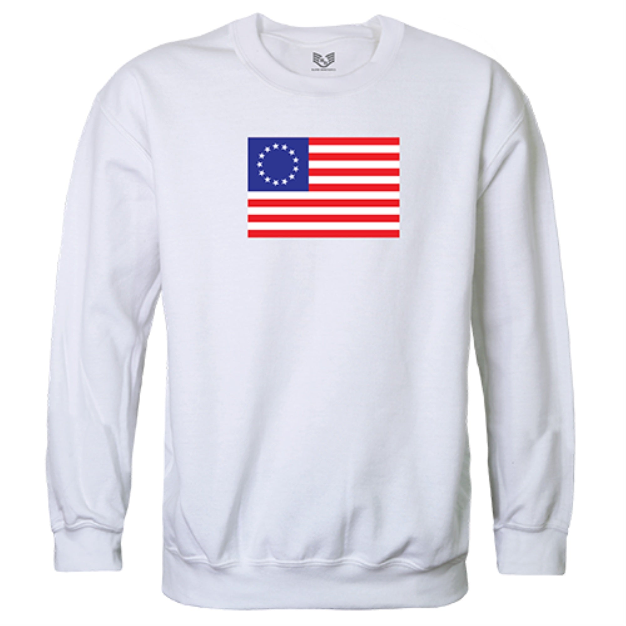 Graphic Crewneck, Betsy Ross 2, White, M