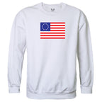 Graphic Crewneck, Betsy Ross 2, White, XL