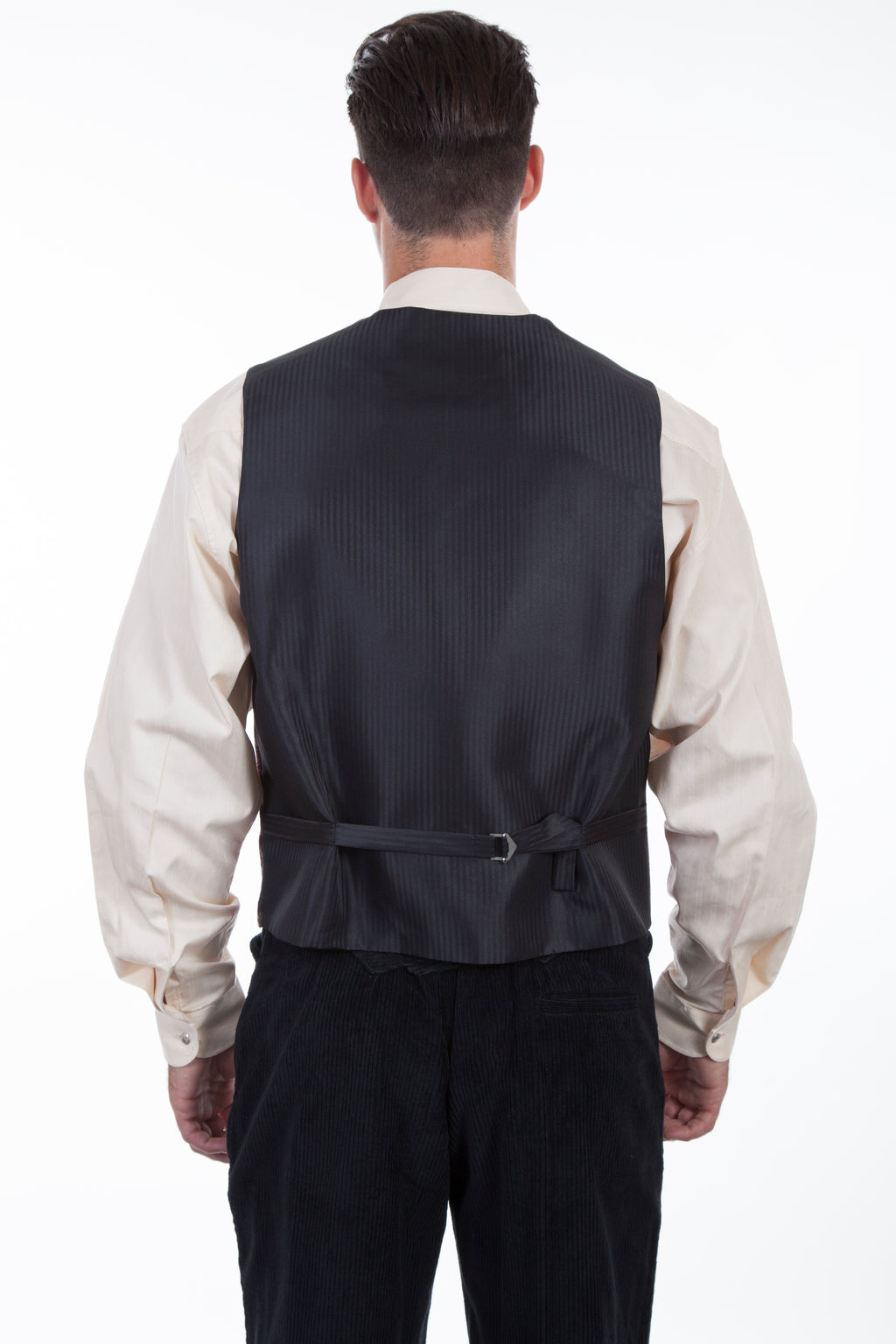 NO LAPEL PAISLEY VEST